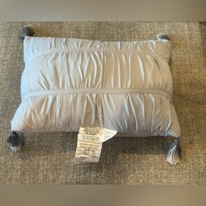 Gray Tassel Pillow